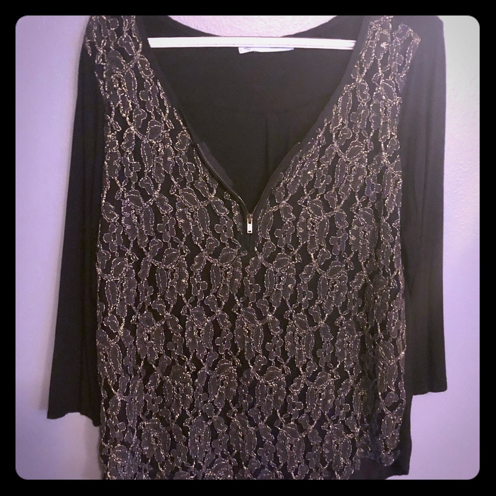 Gold sparkles blouse